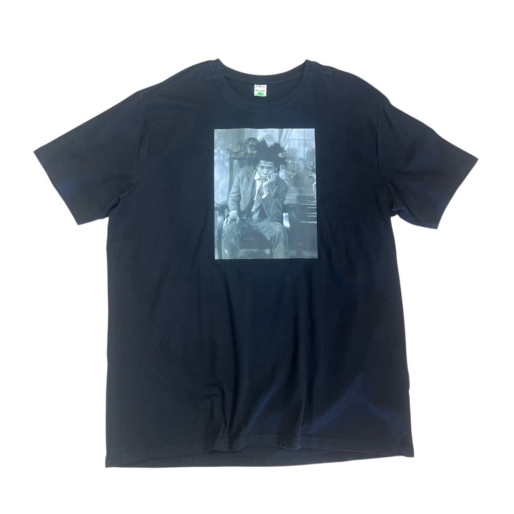 Black Graphic T-Shirt sz various basque
